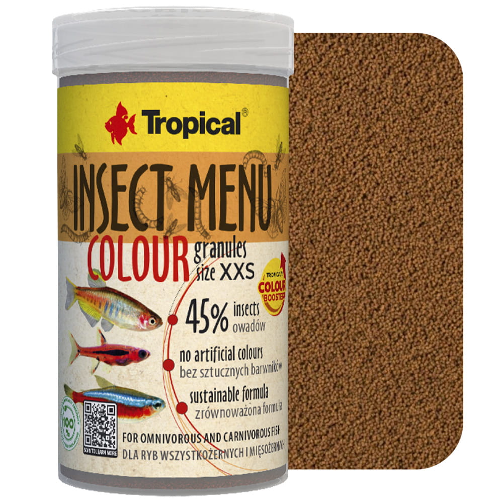 Tropical Insect Menu Colour Granules Size XXS 100ml pokarm dla ryb akwariowych